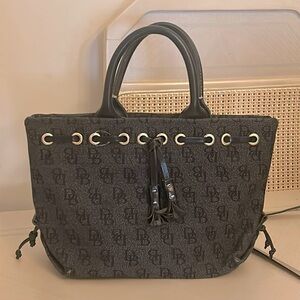 Dooney & Bourke Monogram Canvas Satchel Bag